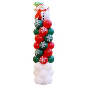 Colonne Ballon De Noël Avec Base De Support Et Kit De Poteaux Party Home Office Bar Hôtel Centre Commercial Décorations Bonhomme