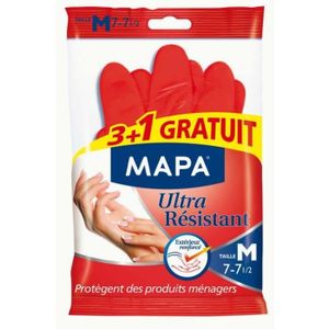 MAPA - Spécial Vaisselle - Gants de Ménage Antidérapants mix Latex et  Nitrile - Intérieur Coton - Séchage express - 1 paire - Taille S/M (Lot de  1) : : Hygiène et Santé