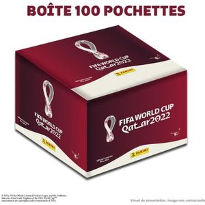 CARTE A COLLECTIONNER Boite de cartes de 100 pochettes  à collectionner PANINI - World cup 2022