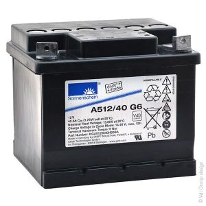 BATTERIE VÉHICULE Batterie plomb etanche gel A512/40 G6 12V 40Ah