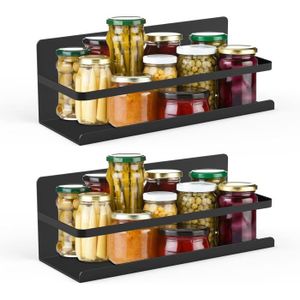 MEUBLE A EPICES étagère à épices Magnétique pour Frigo - 2 Porte-épices étagère de Cuisine Aimantée, étagères Cuisine sans Percage[S271]
