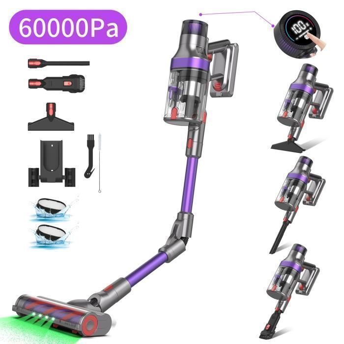 Ultenic U12 Vesla - Aspirateur Balai sans Fil Puissant 4 en 1 - Laser  révèle la poussière microscopique - 45 Min - Anti-Emmêlement - Cdiscount  Electroménager