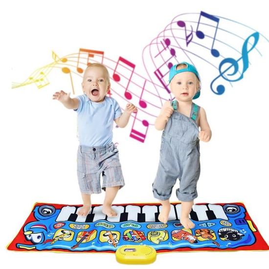Tapis Musical Tapis Piano Jouet Éducatif pour Enfants avec 8