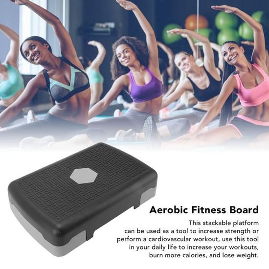Step Fitness,Stepper d'Entraînement à Hauteur Réglable - Équipement de Fitness 45 cm pour Gym à Domicile et Cardio Training Step Fitness,Stepper d'Entraînement à Hauteur Réglable - Équipement de Fitness 45 cm pour Gym à Domicile et Cardio Training