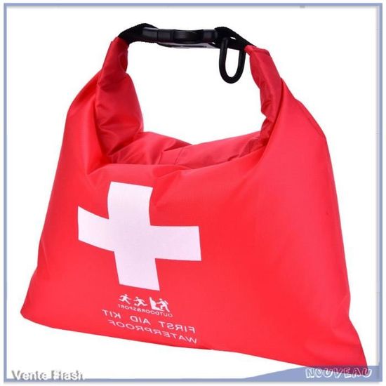 Sac étanche 1,2 L - Pochette Pour Premiers Soins, Pliable, Idéal Pour Sport Nautique, Camping