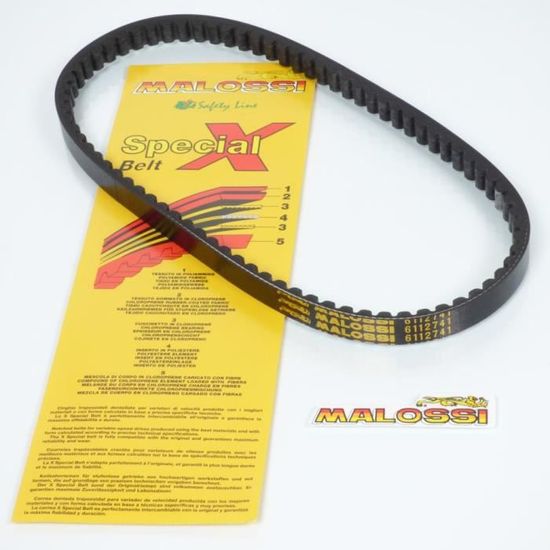 Courroie Transmission MBK 50 Booster/Nitro/SR50 | Teknix 747x16.5mm | Origine Fibre