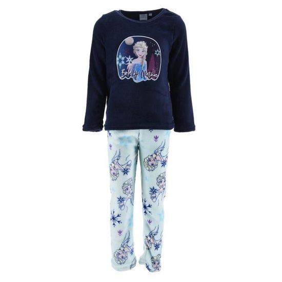 Pyjama Long La Reine Des Neiges Pour Fille - 100% Coton - Manches Longues