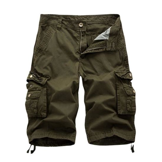 Short Homme Cargo Vintage en Coton Militaire Casual été Jogging Sport Short Homme Cargo Vintage en Coton Militaire Casual été Jogging Sport