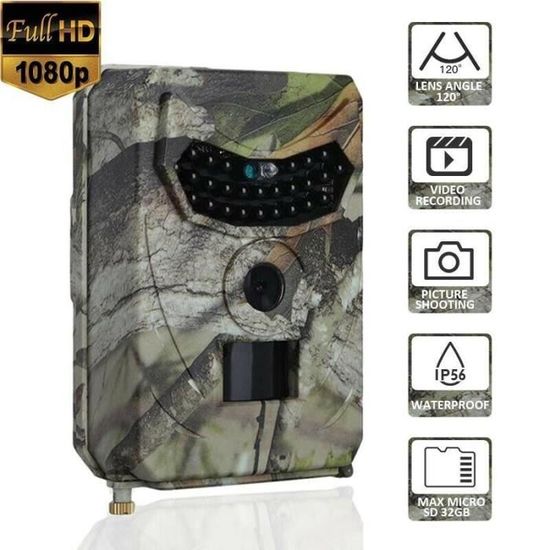 Caméra de chasse 48MP 2.7K - JETLIFETECH - CX100 - Vision Nocturne -  Étanche IP66 - Cdiscount Appareil Photo