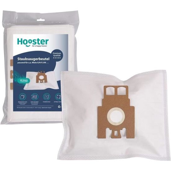 20 Sacchetti Aspirapolvere Mr.Clean Compatibili Miele S4711 S5211 S4210 + 4 Filtri
