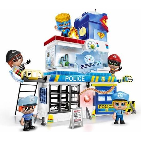 Figurine - Pinypon - Le poste de police - 2 figurines incluses - Pour enfant de 4 ans et plus