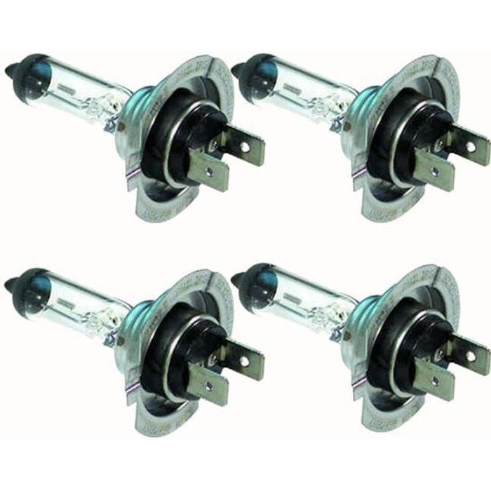 4pc H7 phare blanc Lampe Ampoules 55W 12V