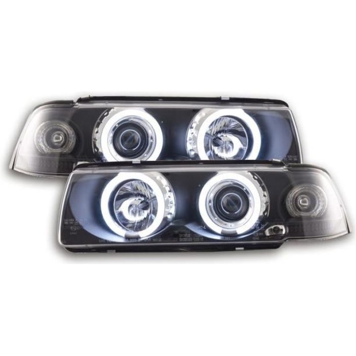2 FEUX PHARE AVANT ANGEL EYES CCFL MONOBLOC BMW SERIE 3 E36 COUPE ET CABRIOLET