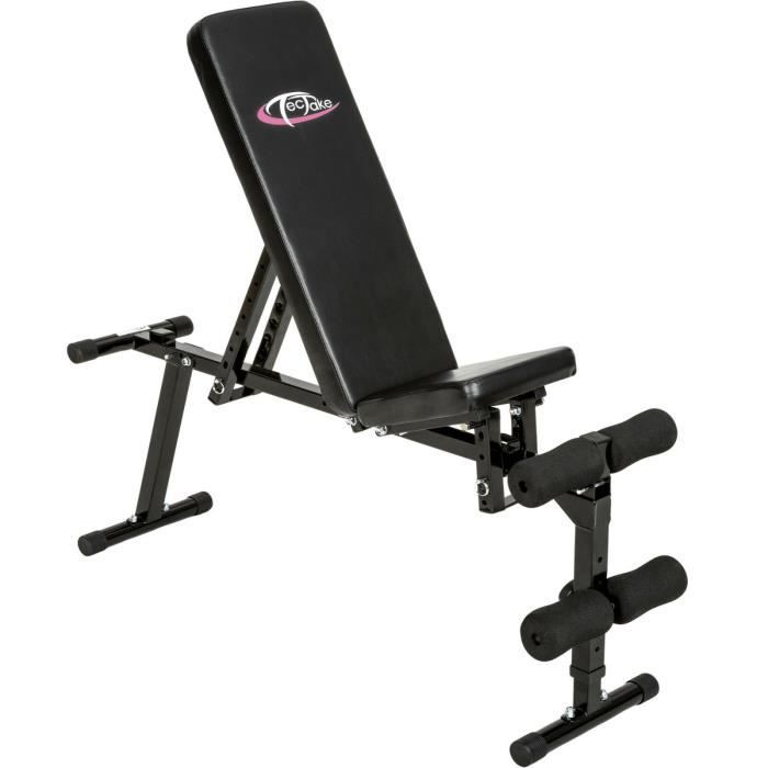 Banc de musculation Abdominaux et dorsaux . Dossier et assise Réglable