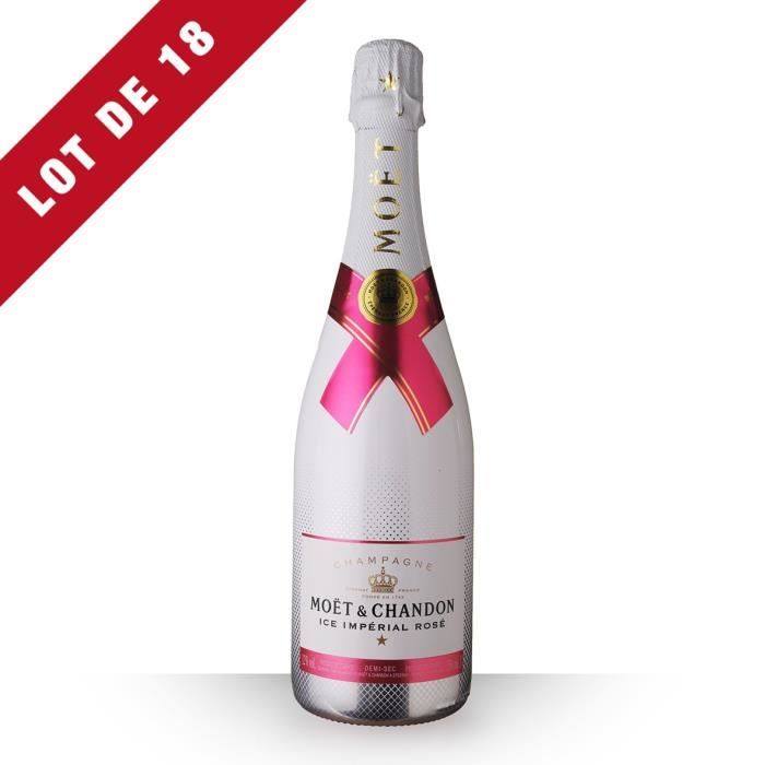 18X Moët et Chandon Ice Impérial Brut Rosé 75cl - Champagne