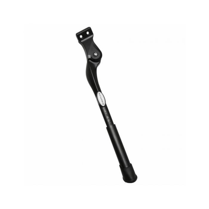 Bequille velo laterale arriere newton 24-29'' noire reglable fixation 2 vis sur base entraxe 18mm