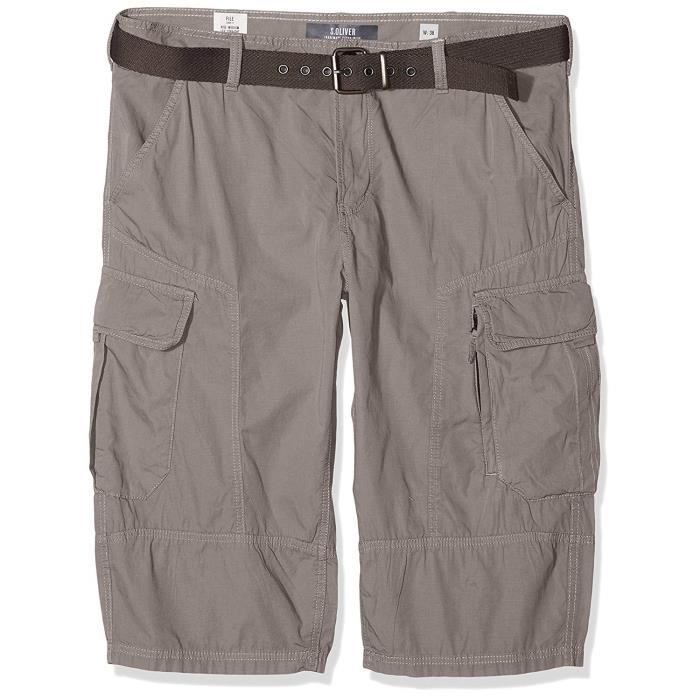 s.Oliver Big Size 15.803.74.5040 Short, Gris (Steel 9405), Aucune Information (Taille du Fabricant: 44) Homme - 15.803.74.5040-9405