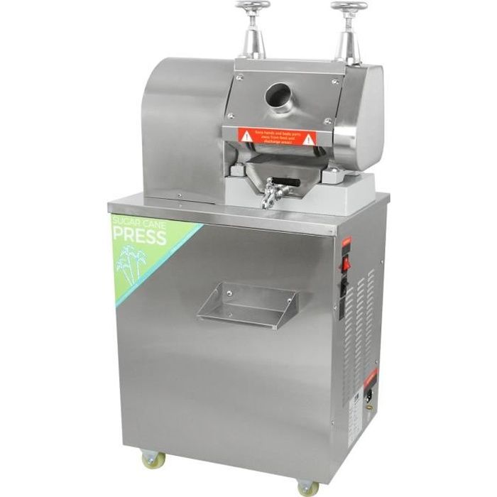 KuKoo – Presse à Canne à Sucre Electrique en Acier Inoxydable, Machine Professionnelle à Jus de Canne à sucre
