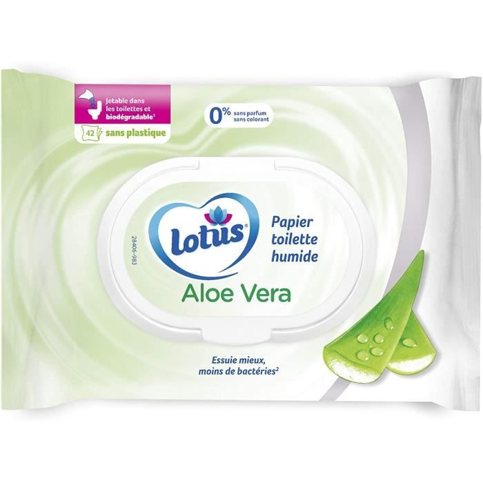 PAPIER TOILETTE Papier toilette humide aloe Douceur - Le paquet de 426