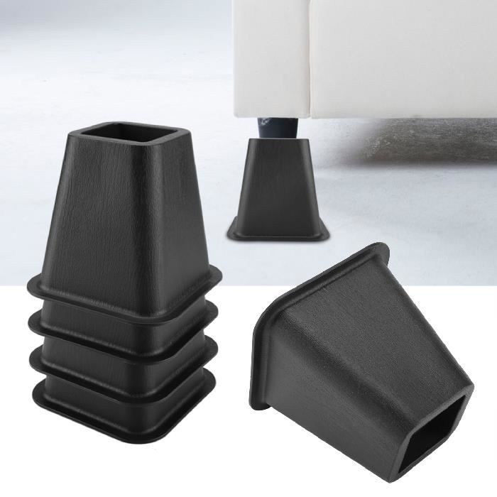 Lot de 4 rehausseurs de lit ou de meuble Pied Rehausseur de Meuble Pied de meubles Riser HB020 Rentable
