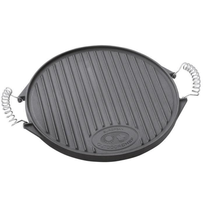 Accessoire barbecue Plancha en fonte, taille S