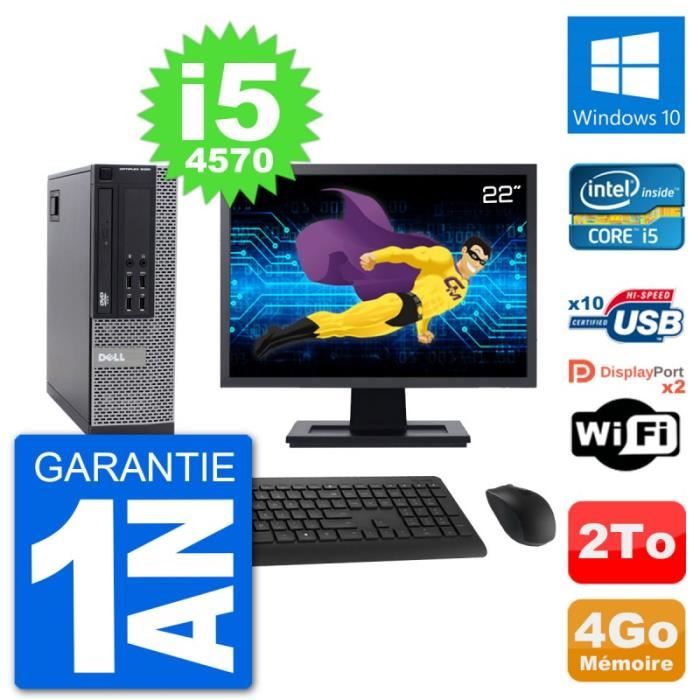 PC Dell 9020 SFF Ecran 22