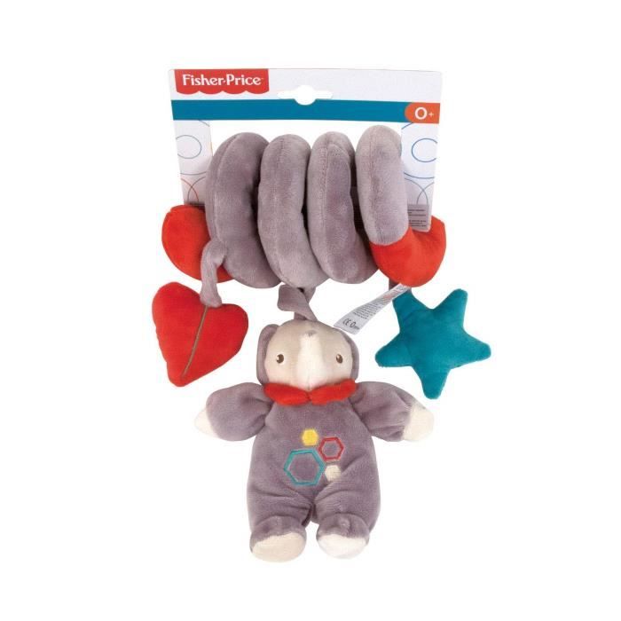 FISHER PRICE Peluche Spirale Eléphant 32 cm
