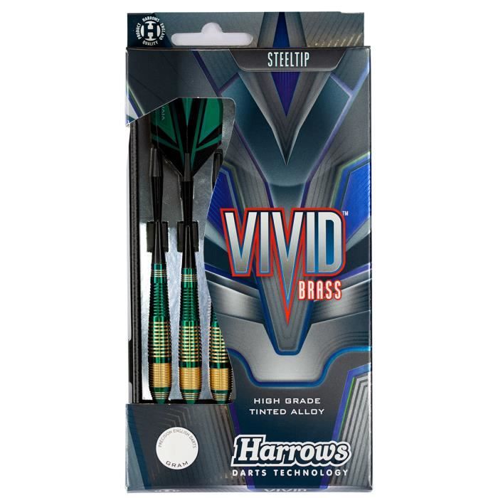 Fléchettes HARROWS Vivid 22GR Vert pointe acier