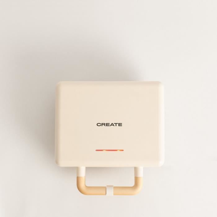 STONE 3 IN 1 STUDIO - Appareil Croque-monsieur Grill et Gaufrier avec plaques interchangeables -