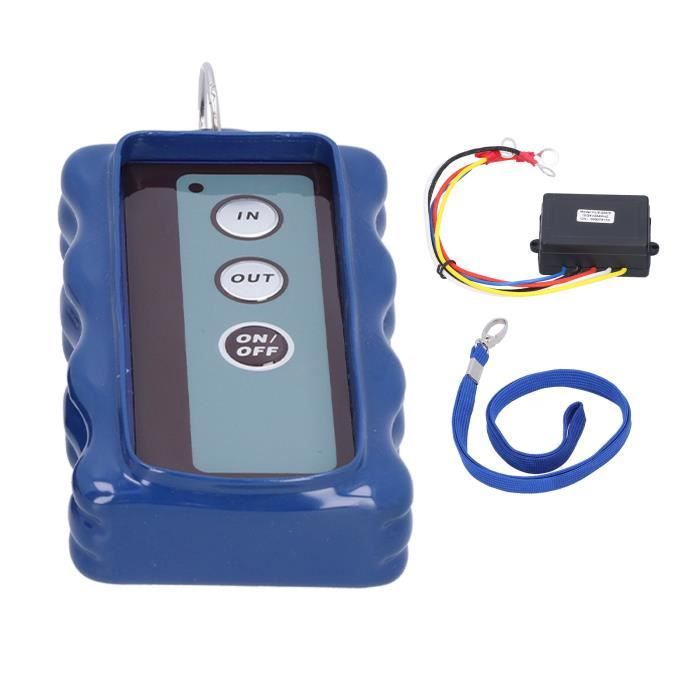 keenso Contrôleur de treuil électrique Kit de télécommande de treuil sans fil interrupteur électrique universel pour jeeps vtt