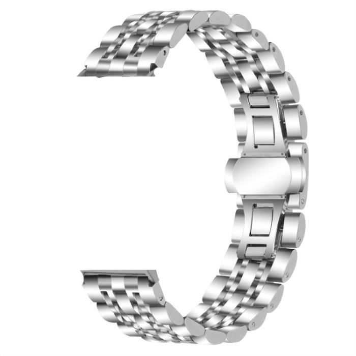 Connecteur De Bracelet Pour Huawei Watch Gt 2E-Watch Gt 2 42Mm-46Mm 7 Perles Sangle Montre Band Sangle De Remplacement 22Mm,Argent
