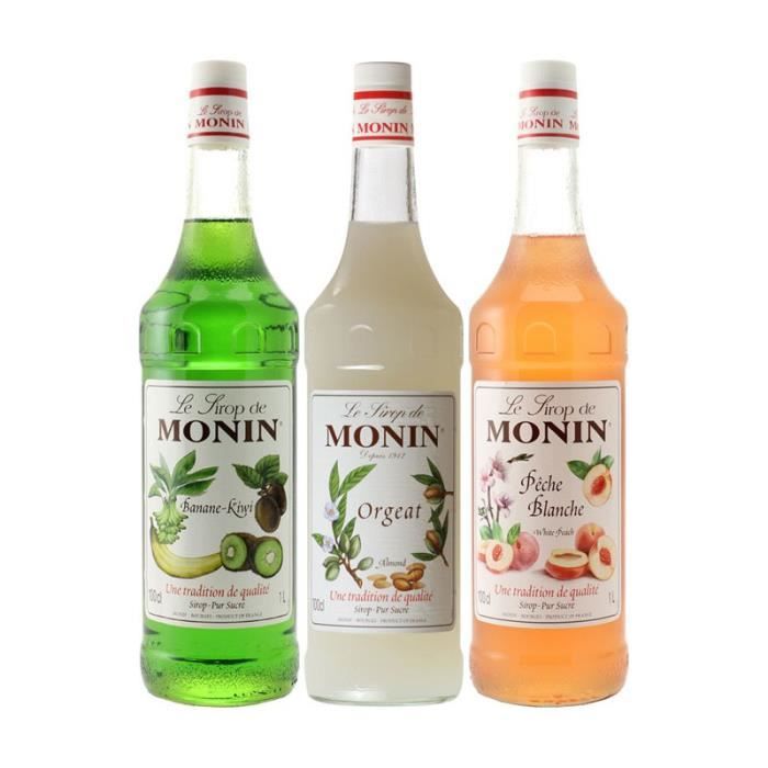 Assortiment Monin Parfums Irrésistibles (pack 3x1L)