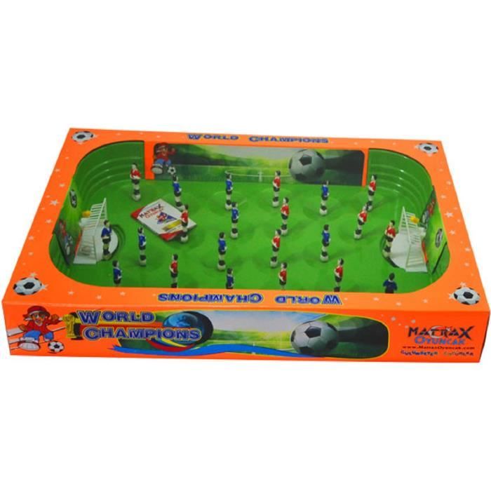Matrax Match de football des champions du monde, 58,5 x 39 cm, jeu pour 2 personnes, plaisir du football à la maison
