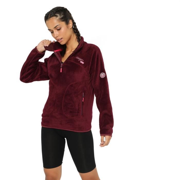 GEOGRAPHICAL NORWAY Polaire GN URSULA HALFZIP Bordeau - Femme