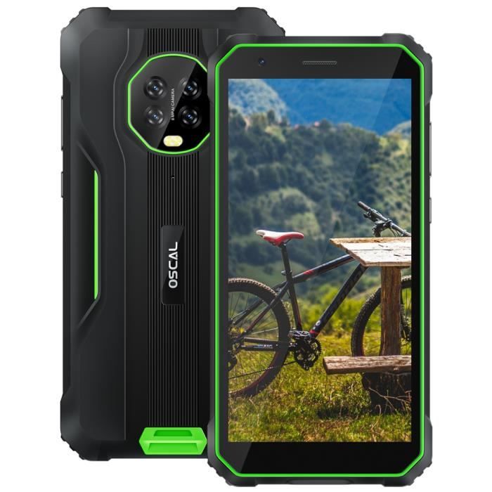 Blackview & OSCAL Smartphone S60 Pro 4Go 32Go IP68 Etanche 5580mAh 5,7 pouce 13MP+8MP Android 11 4G Téléphone Portable - Vert
