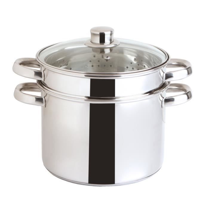 Quid 5759147 Italy Coffret de 3 Pièces Faitout Pates Inox Treviso