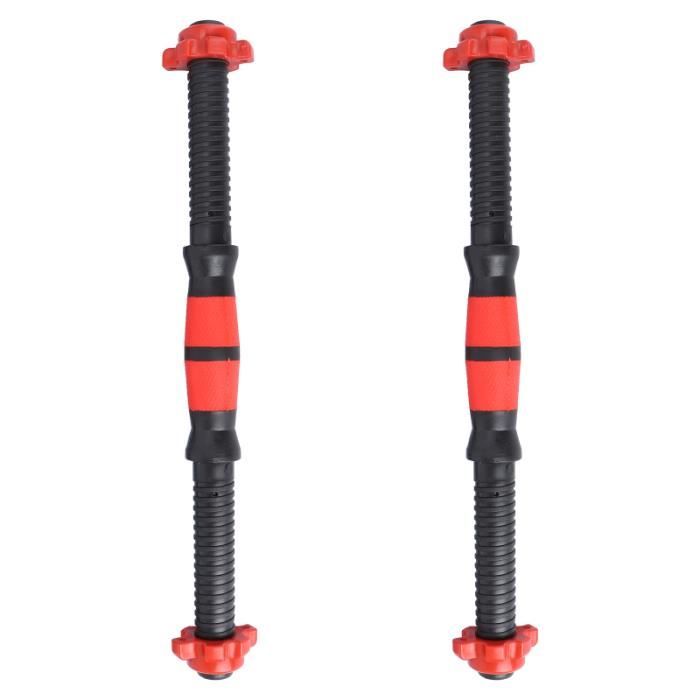2 pièces Barres D'haltères Durable Barbell Poignée pour Gym Sport D'entraînement Workout BARRE - HALTERE - POIDS