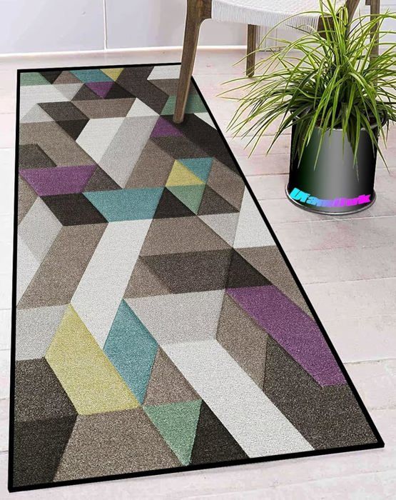 Tapis De Cuisine Ufamiluk - 40x120 Cm, Antidérapant, Lavable - Design Moderne Beige/gris/blanc - Pour évier, Couloir, Chambre