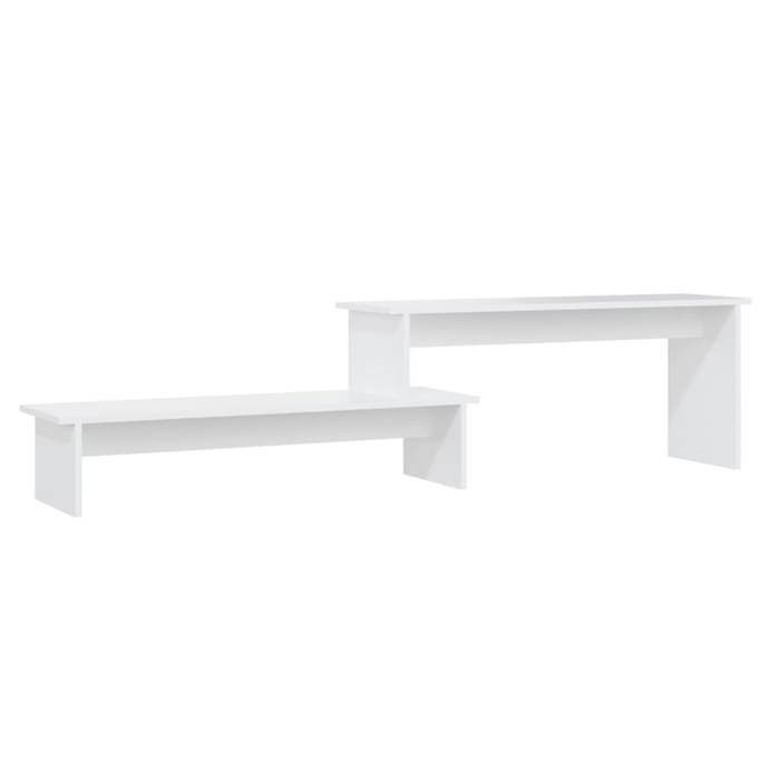 Meuble TV Table TV - Blanc 180x30x43 cm - Aggloméré LL96470