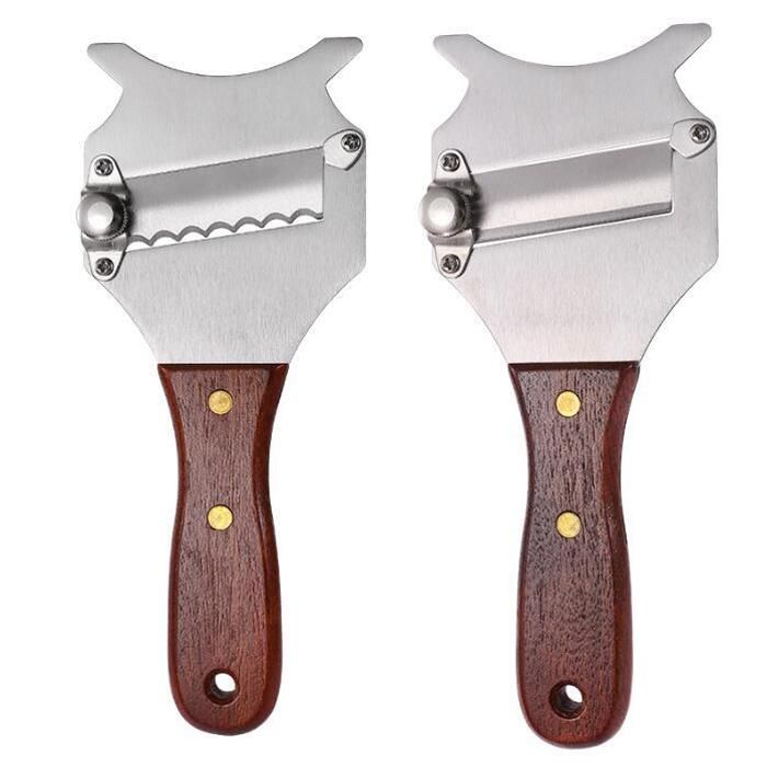 Râpe à Truffe, Trancheuse à Fromage Inox, Truffe Professionnel En Acier Inoxydable, Trancheur De Truffes Avec Poignée En Bois, Rasoir à Chocolat, Rappe à Truffe Pour Légumes, Ail, Champignons