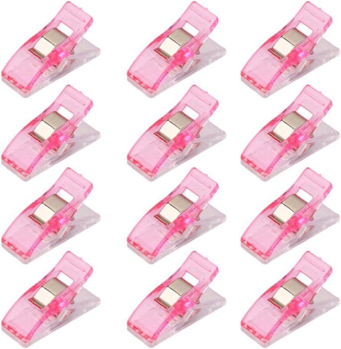 50 Pinces à Coudre Plastique Multicolores - Pour Couture, Bricolage, Rangement - Alternative Aux Épingles