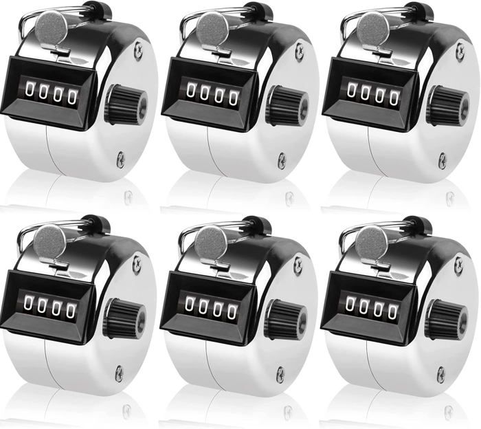 Lot De 4 Compteurs Manuels À 4 Chiffres En Métal Pour Sport Coach Casino COMPTEUR DE PERSONNES