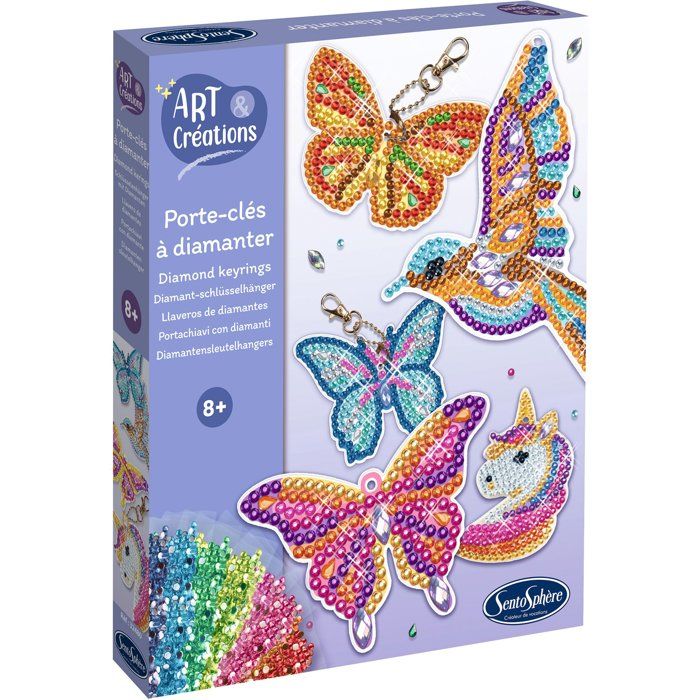 Création et bijou SentoSphère Art & Creations Porte clés à diamanter