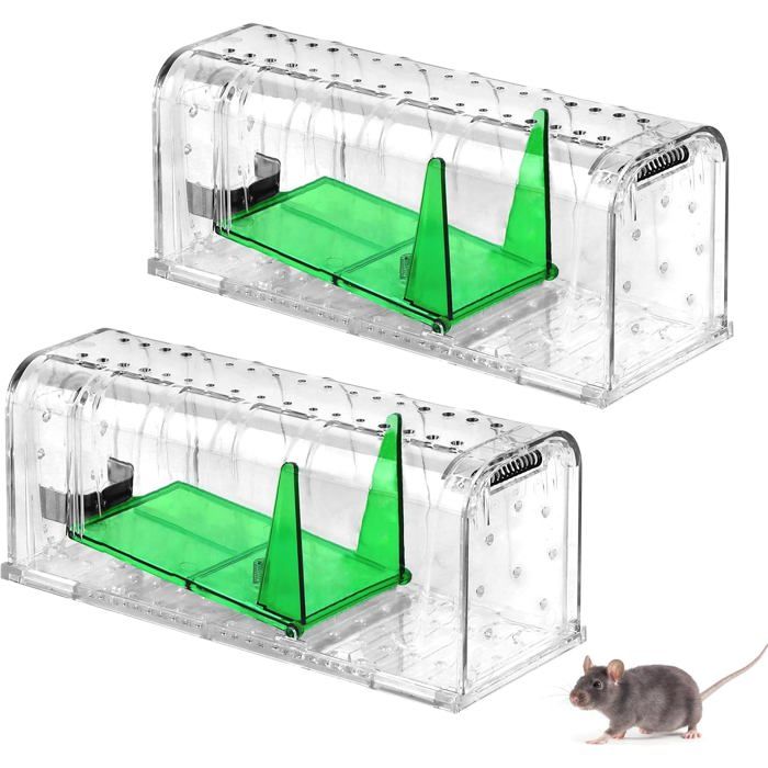 Piège à Rat Piège à Souris Vivant Praknu - 4 Pièces écologiques En Bois FSC Piege Cafard