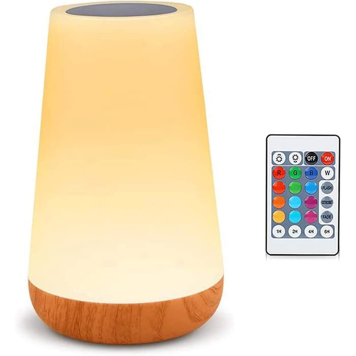 Veilleuse LED Lampe Nuit Colorée Toucher Rechargeable avec Luminosité Réglable pour chambre à coucher [Classe énergétique F]