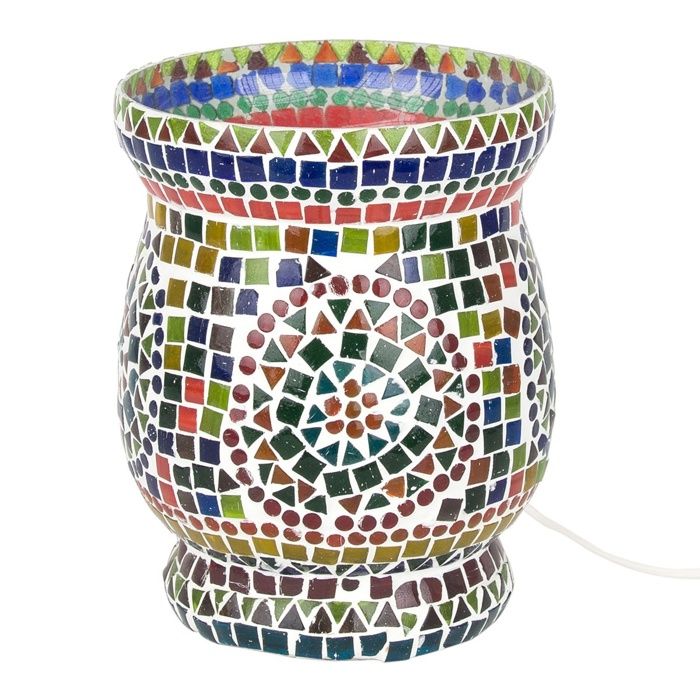 Lampe de table en cristal multicolore 23 x 18 x 18 cm #28045