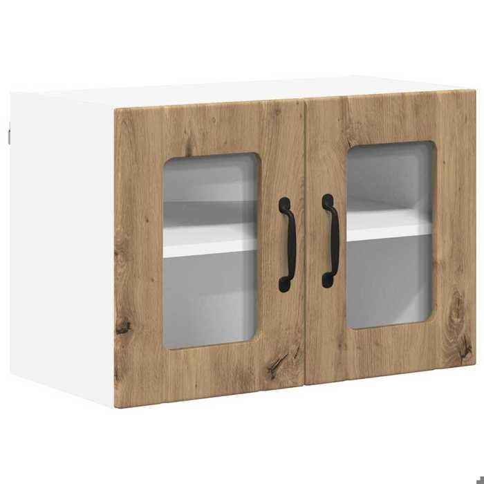 BEL-ACHAT* Meuble de stockage Moderne - design bas - Colonne de cuisine avec étagère Chêne artisanal 60x31x40cm @Promo6388116