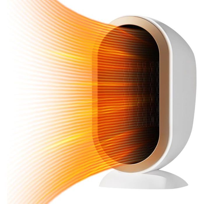 Chauffage d'appoint avec Humidificateur d'air,2000W Chauffage Electrique Soufflant avec thermostat, Oscillant 90°, Minuterie 1-12H, silencieux, ECO Radiateur Electrique Céramique PTC