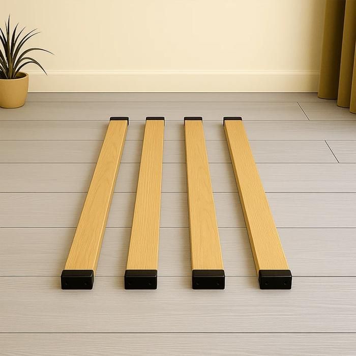 Lot 4 lattes + 8 embouts à clipser - 4 lattes 610 x 53 mm + 8 embouts - Multiplis Hêtre Kit Réparation Lit Compatible Sommier Lot 4 lattes + 8 embouts à clipser - 4 lattes 610 x 53 mm + 8 embouts - Multiplis Hêtre Kit Réparation Lit Compatible Sommier