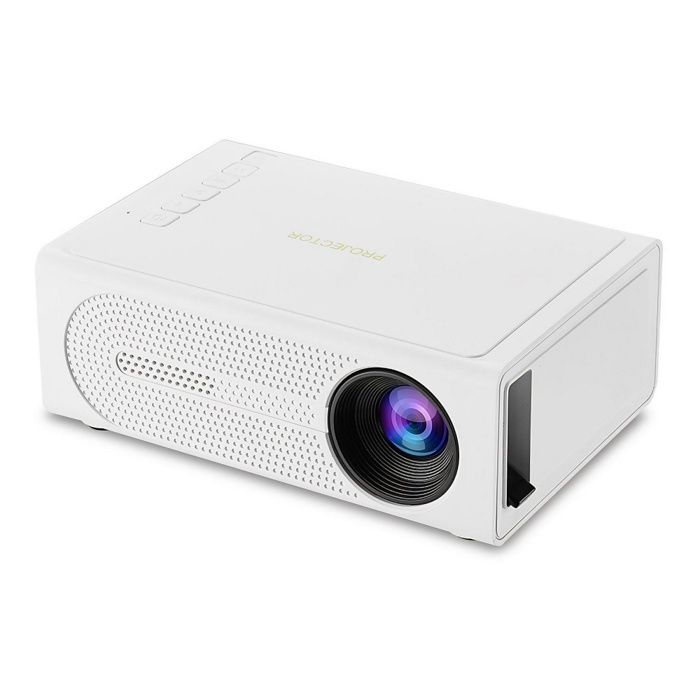 Projecteur HD 1080p 25 ANSI image haute définition HDMI USB AUX taille dimage de 24 à 100 pouces portable blanc